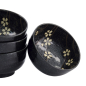 Preview: TDS, Schale Geschenkset, Sakura, 4Stk, Schwarz, Ø 12,5x7cm 450ml, Art.-Nr. 33866