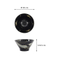 Preview: Rice Bowl Kawaii Black Whale, Porcelain, Ø 16 × 8.5 cm, Item No. 33946