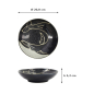 Preview: Pastateller Kawaii Black Whale, Porzellan, Ø 20,8 × 5,2 cm, 650 ml, Art.-Nr. 33950