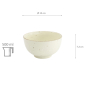 Preview: TDS, Okonomi Bowl, Shirogesho, Ø 13 x 7.2 cm 500ml, Beige - Item No. 33962