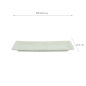 Preview: TDS, Rectangular Plate, Teppun Konahiki, White,  29.8x12.4cm, Item No. 33965