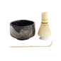 Preview: TDS, Matcha Giftset, Black Brush,  4Pcs, 12x7.5cm Item No. 33975
