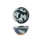 Preview: Tokyo Design Studio Tayo Bowl Kawaii Whale Blue/White, Porcelain, Ø 14.9 × 6.9 cm, 300 ml