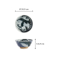 Preview: Tayo Bowl Kawaii Whale Blue/White, Porcelain, Ø 14.9 × 6.9 cm, 300 ml, Item No. 34009