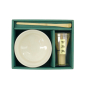 Preview: TDS, Matcha Bowl Giftset , 3-piece set, 12.5x7.2 cm, White, Item No. 34059
