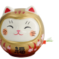 Preview: TDS, Lucky Cat, Daruma Spardose, Gold, 9,5 cm - Art Nr. 34130