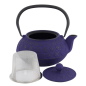 Preview: TDS, WY Teekanne aus Gusseisen, Sakura YH, Blau, 0,9 L, Art-Nr. 34148