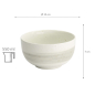 Preview: TDS, Bowl, Yuki Kobiki, White, Ø 13x7cm, 550ml, Item No. 34245