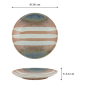 Preview: Teller Suisho Aka-cha Braun, Porzellan, Ø 26 × 3,4 cm, Art.-Nr. 34250