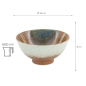 Preview: TDS, Suisho Bowl with rim, Aka-cha, Ø 16x8cm 600ml, Br -Item no. 34253