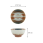 Preview: TDS, Suisho Tayo Schale, Aka-cha, Ø17x9cm 900ml, Braun, Art.-Nr. 34254