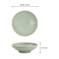 Preview: Plate Minto Green, Porcelain, Ø 21.5 × 4 cm, Item No. 34294