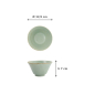 Preview: Schale Minto Green, Porzellan, Ø 12,9 × 7 cm, Art.-Nr. 34297