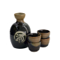 Preview: TDS, Sake Set 1:4, Tenmoku Kessho, 5 Stk, 8.5x14cm + 5.4x3.4cm (360ml +40ml), Art.-nr. 34305