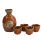 Preview: TDS, Sake Set 1:4, Tessa Red , 5 Stk, 8,5x14cm + 5,4x3,4cm (360ml +40ml), Art.-nr. 34306