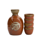 Preview: TDS, Sake Set 1:4, Tessa Red , 5 Stk, 8,5x14cm + 5,4x3,4cm (360ml +40ml), Art.-nr. 34306