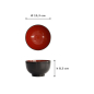 Preview: Schale ABS Lacquerware, ABS-Kunststoff, Ø 13,3 × 8,3 cm, Art.-Nr. 4160