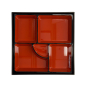 Preview: TDS, Bentobox, ABS Lacquerware, 25.5x25.5cm, Item No. 4193