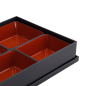 Preview: TDS, Bentobox, ABS Lacquerware, 27.5x21.5cm, Item No. 4194
