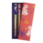 Preview: Red & Blue Flower Chopstick Set at g-HoReCa