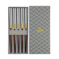 Preview: TDS, Chopstick Set, Platinum, 5 pair, 22,5 cm, Item No. 4497