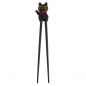 Preview: TDS, Kids-Chopsticks , Kitchenware, 22 cm, Lucky Cat, Black- Item No. 4662