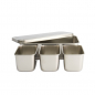 Preview: TDS, Seasoning Container, Stainless Steel, 3 Pcs, 21 x 11.5 x 6.5 cm, Item No. 4854