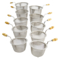 Preview: TDS,Japanese Tea & Tea Cannisters Strainer, 100pcs, Set w/handle, Item No. 4867