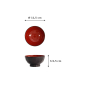 Preview: Schale ABS Lacquerware Schwarz, ABS-Kunststoff, Ø 11,5 cm, Art.-Nr. 4950