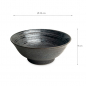 Preview: Edo Japan, Bowl, Uzu Black, Ø 22 x 9 cm, Item No. 6040127