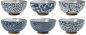 Preview: Bowl set Mixed pattern Ø 11,5x5,5 cm EDO Japan at g-HoReCa (picture 1 of 7)