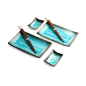 Preview: EDO Japan, Sushi Set, Blue, 6Stk, 22x12,5x2 cm, Art.-Nr. 6044176