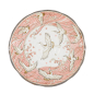 Preview: TDS, Plate, Crane Pink, Ø 22x4cm, Item No. 617355
