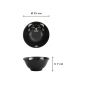 Preview: Bowl Kawaii Cat Neko Black, Porcelain, Ø 15 × 7 cm, 500 ml, Item No. 617584