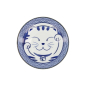 Preview: Pastateller Kawaii Lucky Cat Neko Seikaiha-Neko Blue, Porzellan, Ø 21,3 × 4,7 cm, Art.-Nr. 617638
