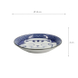 Preview: TDS, Saucenschale, Kawaii Lucky Cat Neko, Seikaiha-Neko Blue, Ø 12x2cm - Art Nr. 617652