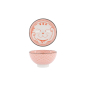 Preview: Tokyo Design Studio Reisschale Kawaii Lucky Cat Neko Seikaiha-Neko Red, Porzellan, Ø 12 × 6,3 cm