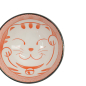 Preview: TDS, Rice Bowl, Kawaii Lucky Cat Neko, Seikaiha-Neko Red, Ø 12 x 6.3 cm - Item No. 617683