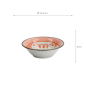 Preview: TDS, Sauce Bowl, Kawaii Lucky Cat Neko, Seikaiha-Neko Red, Ø 11.5 x 4 cm - Item No. 617706