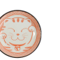 Preview: TDS, Sauce Bowl, Kawaii Lucky Cat Neko, Seikaiha-Neko Red, Ø 12 x 2 cm - Item No. 617713