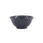Preview: TDS, Tayo Bowl, Kuromonyo Hana Kikko, Black, Ø 15x7cm 550ml, Item No. 617942