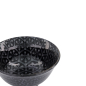Preview: TDS, Tayo Bowl, Kuromonyo Hana Kikko, Black, Ø 15x7cm 550ml, Item No. 617942