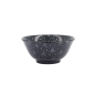 Preview: TDS, Tayo Bowl, Kuromonyo Asanoha, Black, Ø 15x7cm 550ml, Item No. 617973