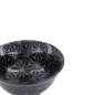 Preview: TDS, Tayo Bowl, Kuromonyo Asanoha, Black, Ø 15x7cm 550ml, Item No. 617973