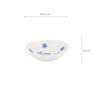 Preview: TDS, Sauce Bowl, Kawaii Hananeko Cat, Blue, Ø 9.8 x 2.5 cm - Item No. 618017