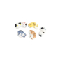 Preview: Essstäbchenablagen-Set Kawaii Sleeping Cat Bunt, 5-tlg., Porzellan, Art.-Nr. 618079
