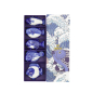 Preview: Essstäbchenablagen-Set Kawaii Fish Blau/Weiß, 5-tlg., Porzellan, Art.-Nr. 618109