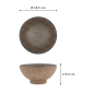 Preview: Ramenschale Minoyaki Bronze Braun, Porzellan, 1 l, Art.-Nr. 618574