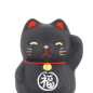 Preview: TDS, Lucky Cat, Decoration, Black, 5.2 cm - Item No. 6195