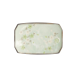 Preview: Sushi Plate Green Cosmos, Stoneware, 22 × 15 × 2.5 cm, Item No. 7805